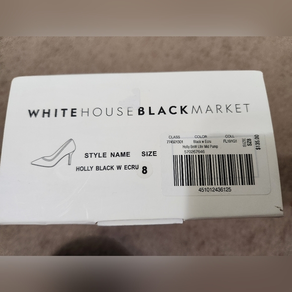 White House Black Market Holly Leather Stiletto Pump - Picture 9 of 9